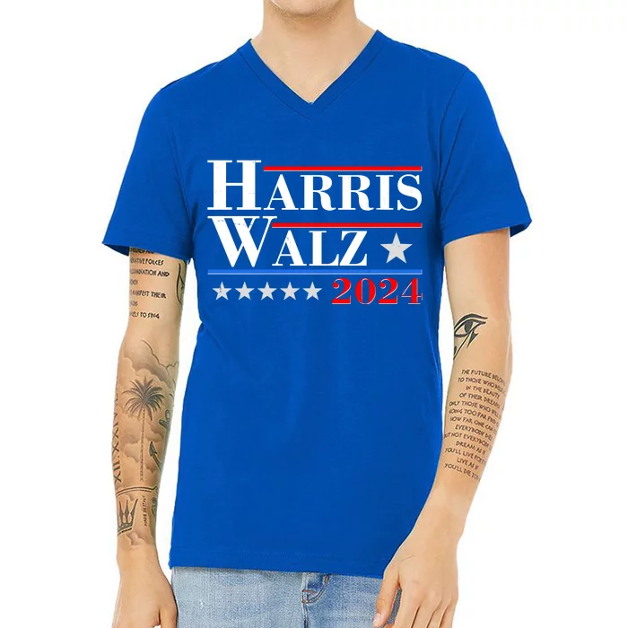 Kamala Harris Tim Walz 2024 Election V-Neck T-Shirt