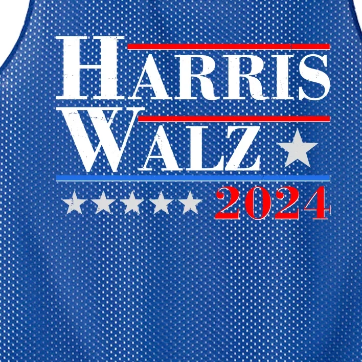 Kamala Harris Tim Walz 2024 Election Mesh Reversible Basketball Jersey Tank