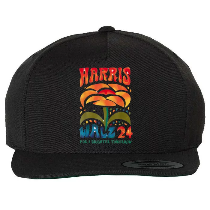 Kamala Harris Tim Walz 2024 Peace Lgbt Harris Walz Waltz Wool Snapback Cap