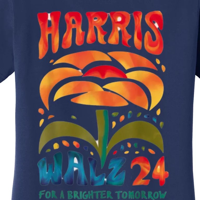 Kamala Harris Tim Walz 2024 Peace Lgbt Harris Walz Waltz Women's T-Shirt