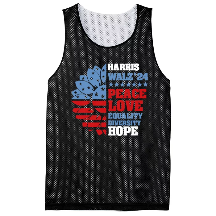 Kamala Harris Tim Walz 2024 Peace Lgbt Harris Walz Waltz Mesh Reversible Basketball Jersey Tank