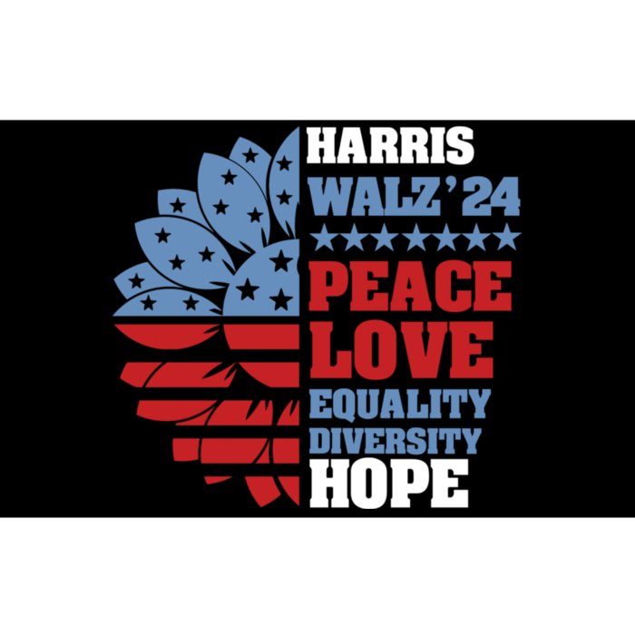 Kamala Harris Tim Walz 2024 Peace Harris Walz Waltz Bumper Sticker