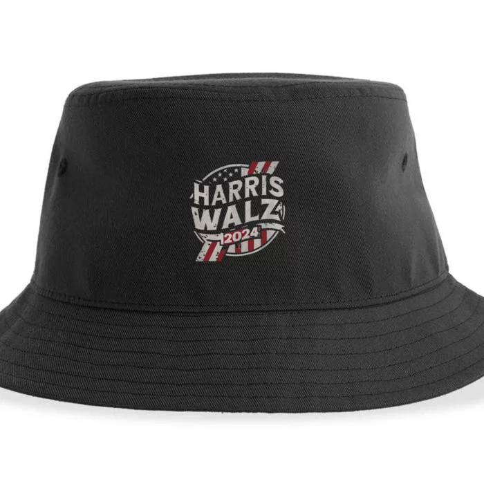 Kamala Harris Tim Walz Waltz 2024 Sustainable Bucket Hat