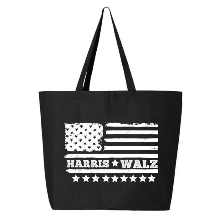 Kamala Harris Tim Walz Waltz Flag 25L Jumbo Tote