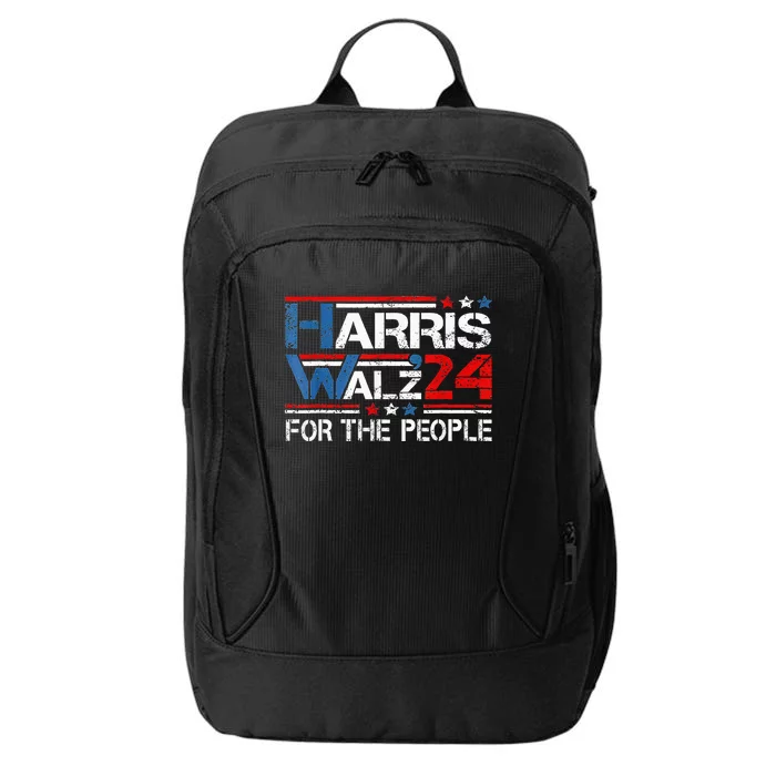 Kamala Harris Tim Waltz 2024 Harris Waltz24 For The People City Backpack