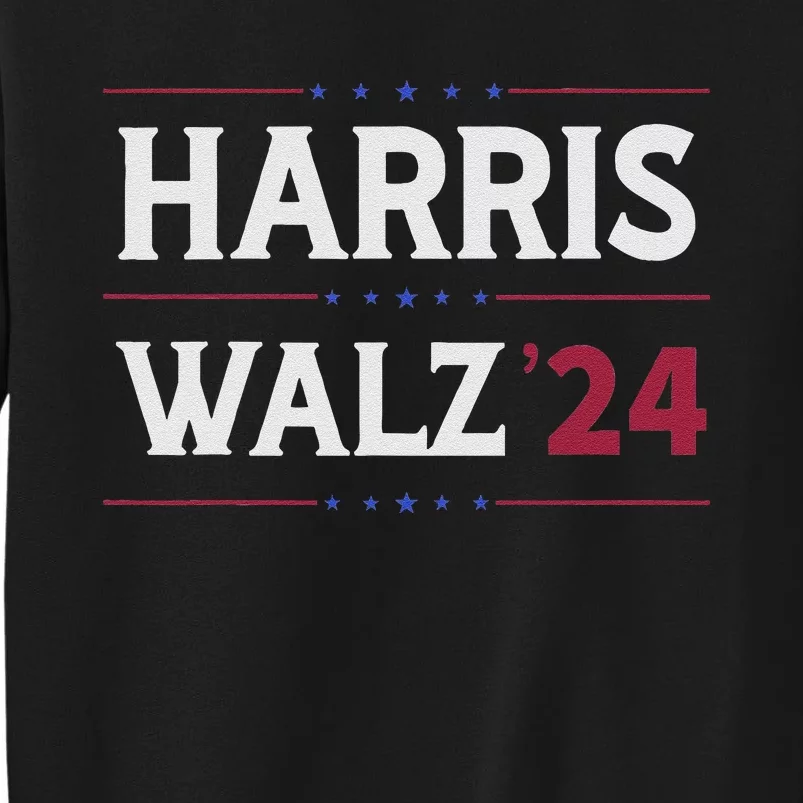 Kamala Harris Tim Walz 2024 Campaign Supporter Design Tall Sweatshirt