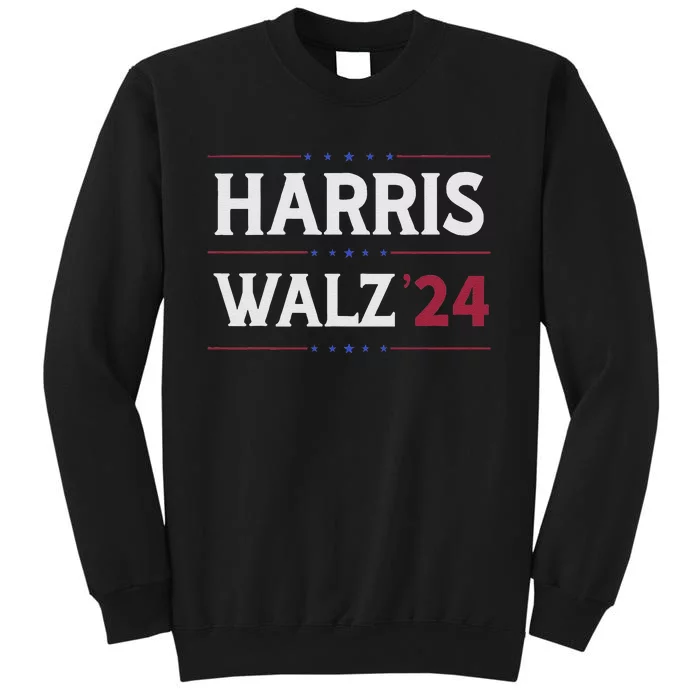 Kamala Harris Tim Walz 2024 Campaign Supporter Design Tall Sweatshirt