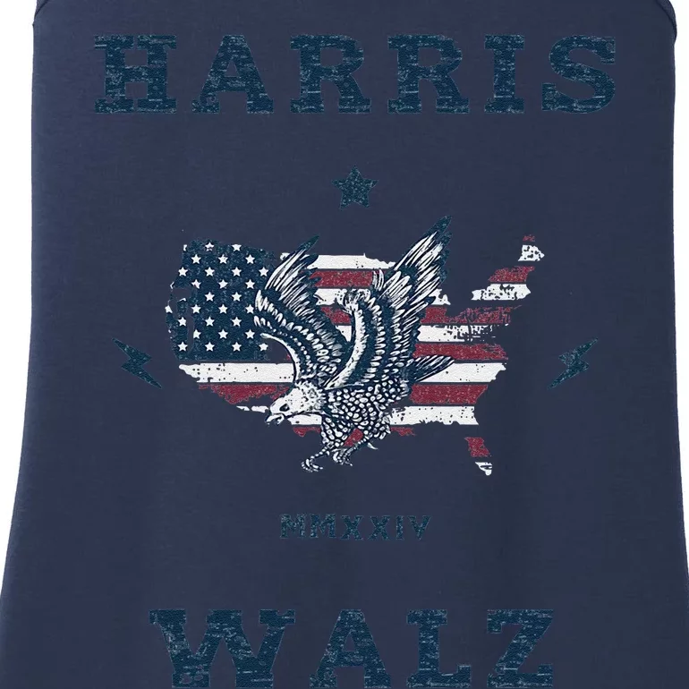 Kamala Harris Tim Walz 2024 Harris Ladies Essential Tank