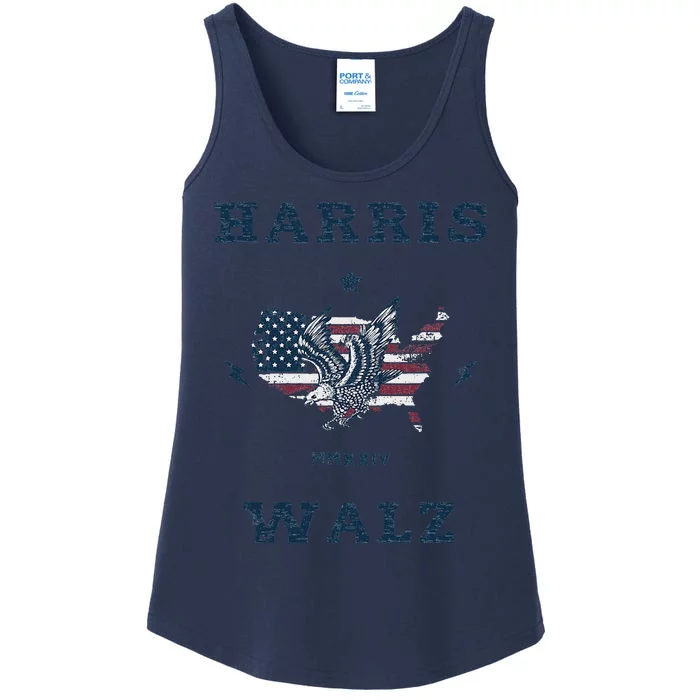 Kamala Harris Tim Walz 2024 Harris Ladies Essential Tank