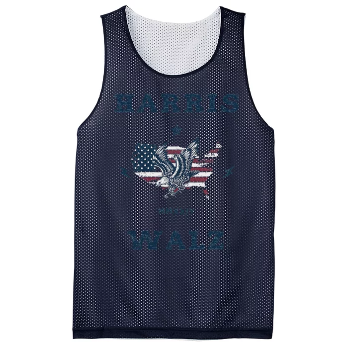 Kamala Harris Tim Walz 2024 Harris Mesh Reversible Basketball Jersey Tank