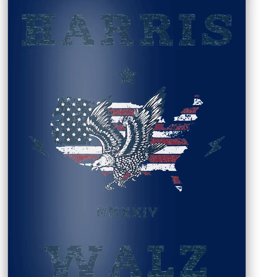 Kamala Harris Tim Walz 2024 Harris Poster