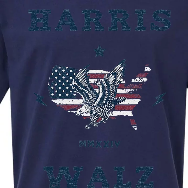 Kamala Harris Tim Walz 2024 Harris Sueded Cloud Jersey T-Shirt