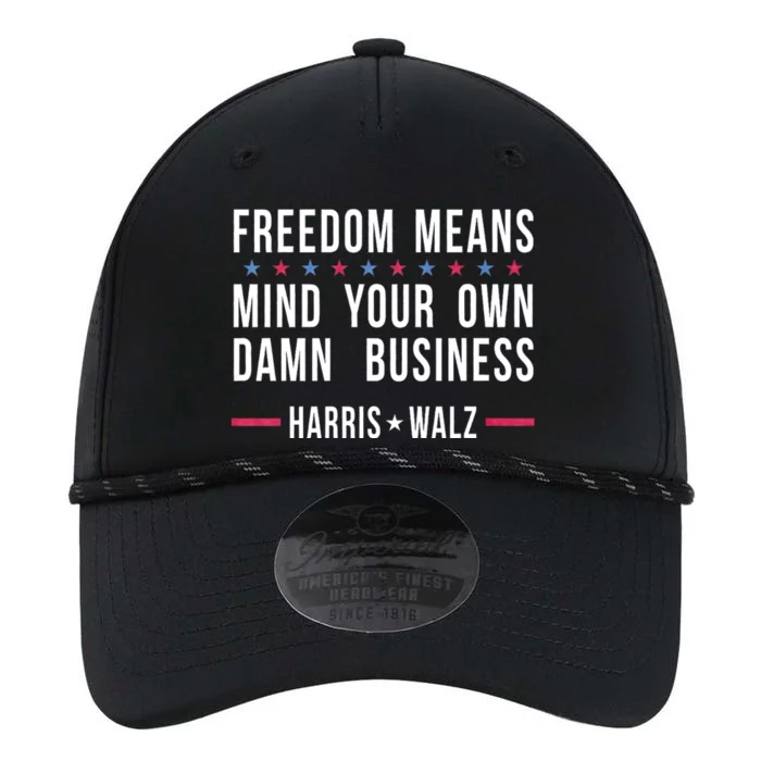 Kamala Harris Tim Walz Mind Your Own Damn Business Performance The Dyno Cap