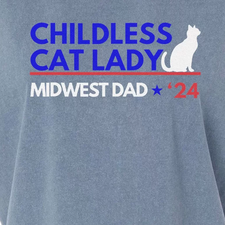 Kamala Harris Tim Walz Harris Waltz 2024 Midwest Dad Garment-Dyed Women's Muscle Tee