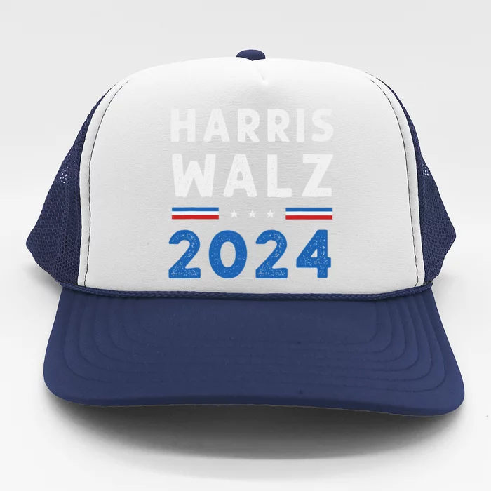 Kamala Harris Tim Walz Ticket 2024 Trucker Hat