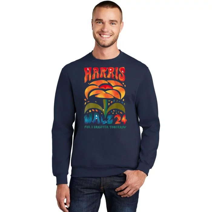 Kamala Harris Tim Walz 2024 Peace Lgbt Harris Walz Waltz Tall Sweatshirt