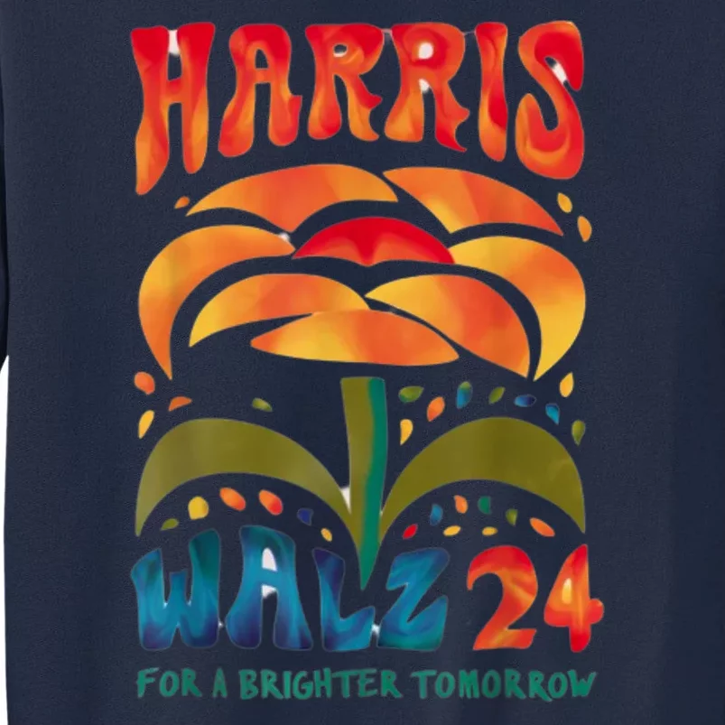 Kamala Harris Tim Walz 2024 Peace Lgbt Harris Walz Waltz Tall Sweatshirt