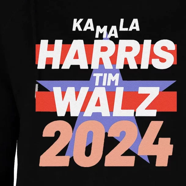 Kamala Harris Tim Walz Usa Presidential Election 2024 Womens Funnel Neck Pullover Hood