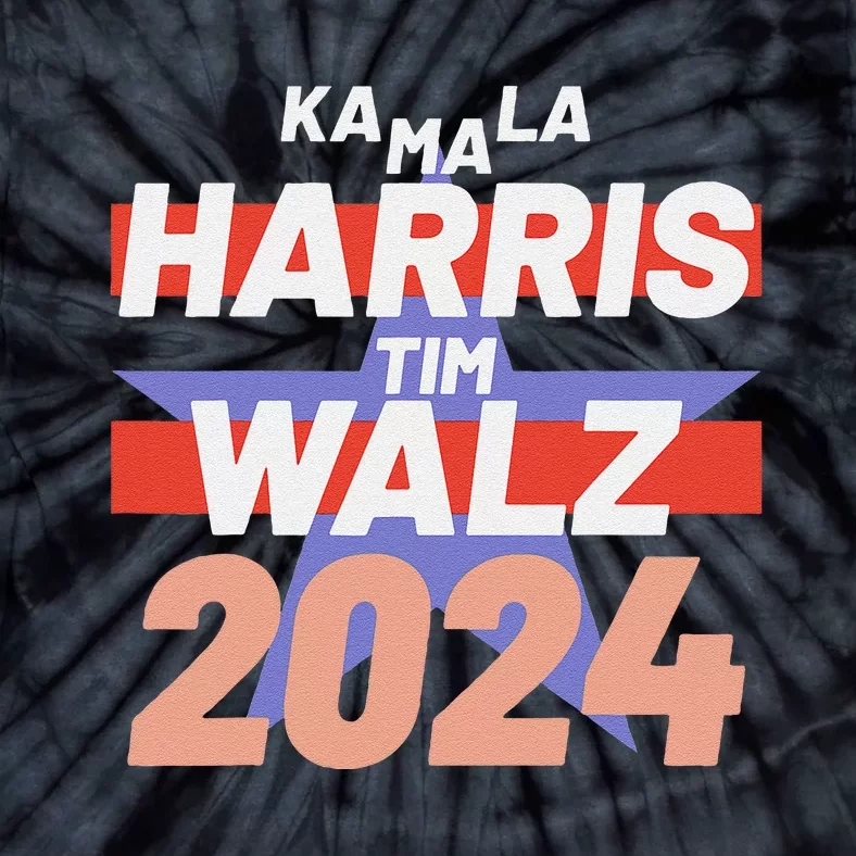 Kamala Harris Tim Walz Usa Presidential Election 2024 Tie-Dye T-Shirt