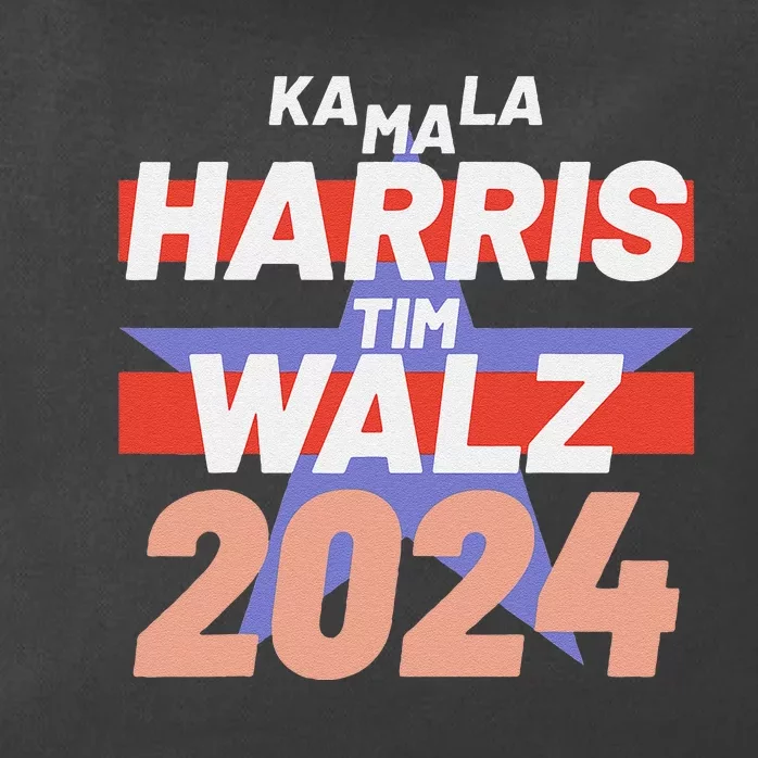 Kamala Harris Tim Walz Usa Presidential Election 2024 Zip Tote Bag