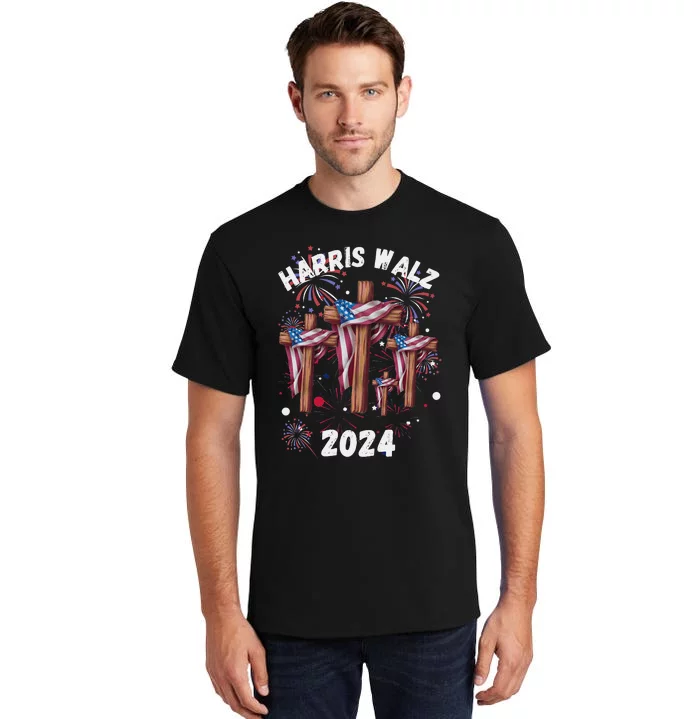 Kamala Harris Tim Walz Waltz Election Party Wear Tall T-Shirt