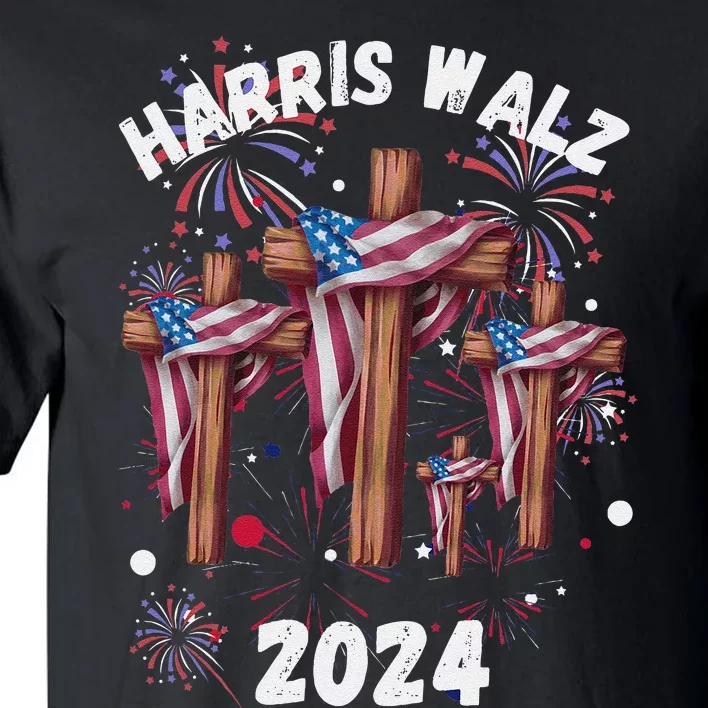 Kamala Harris Tim Walz Waltz Election Party Wear Tall T-Shirt