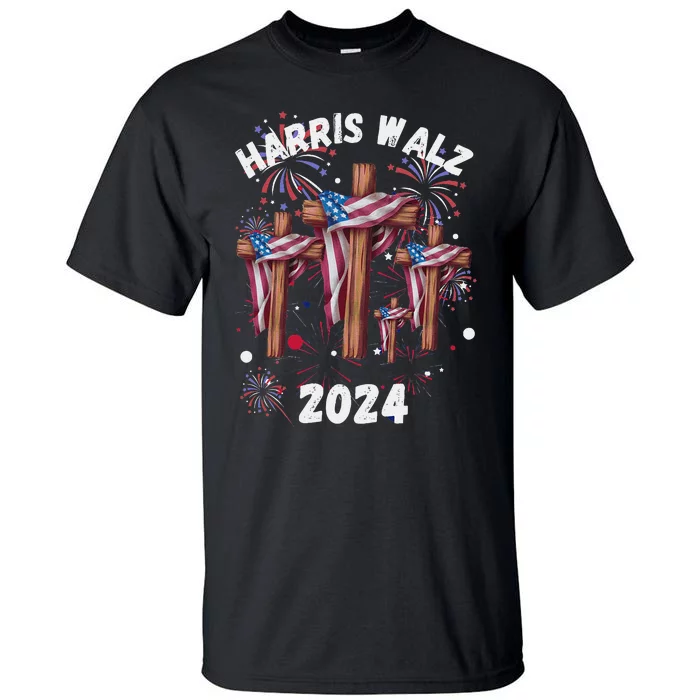 Kamala Harris Tim Walz Waltz Election Party Wear Tall T-Shirt