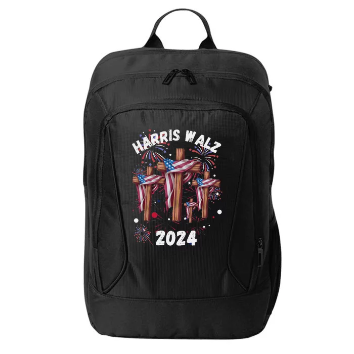 Kamala Harris Tim Walz Waltz Election Party Wear City Backpack