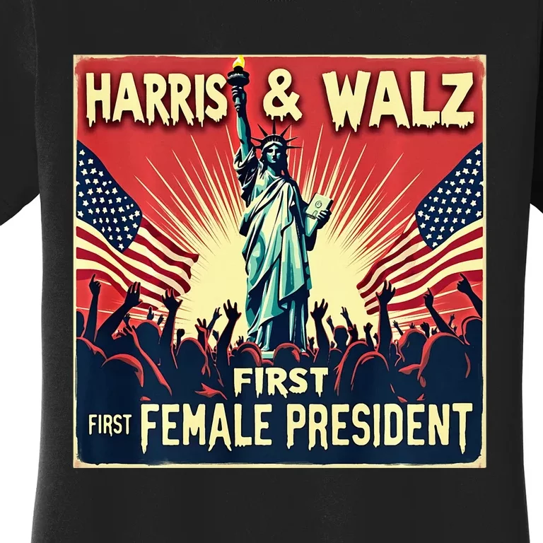 Kamala Harris Tim Walz 2024 Election Women's T-Shirt