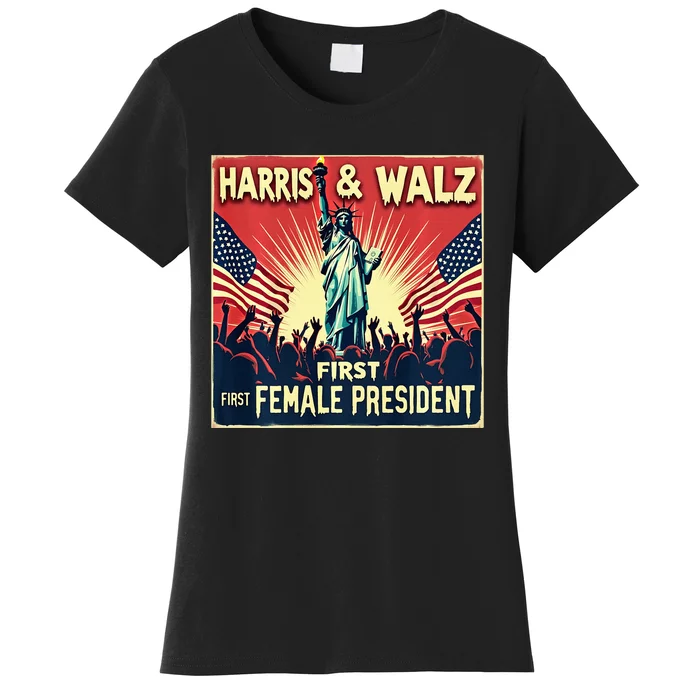 Kamala Harris Tim Walz 2024 Election Women's T-Shirt