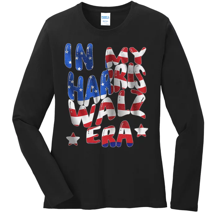 Kamala Harris Tim Walz Waltz Election Party Wear Ladies Long Sleeve Shirt