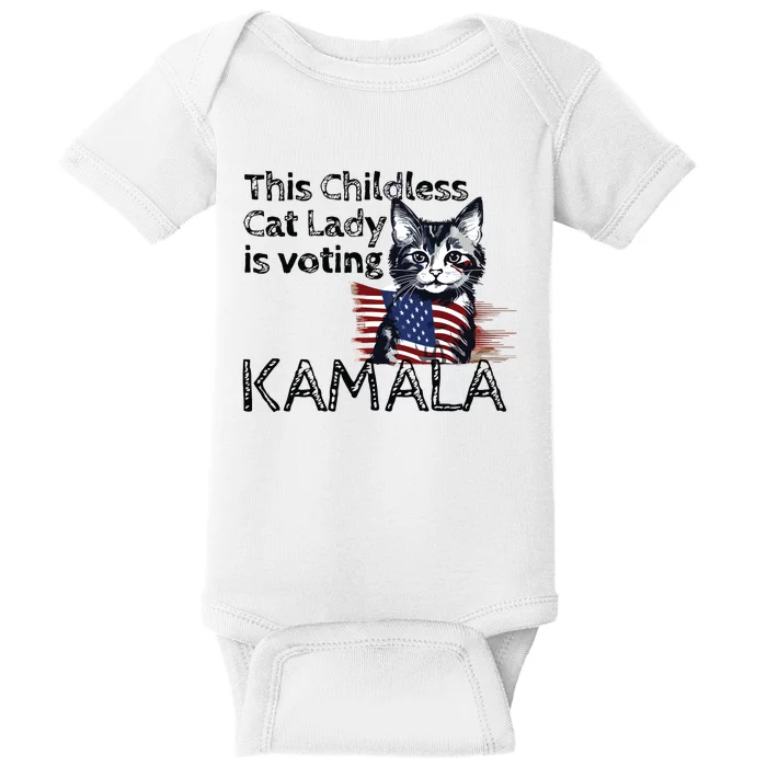 Kamala Harris This Crazy Cat Lady Is Voting Kamala Baby Bodysuit