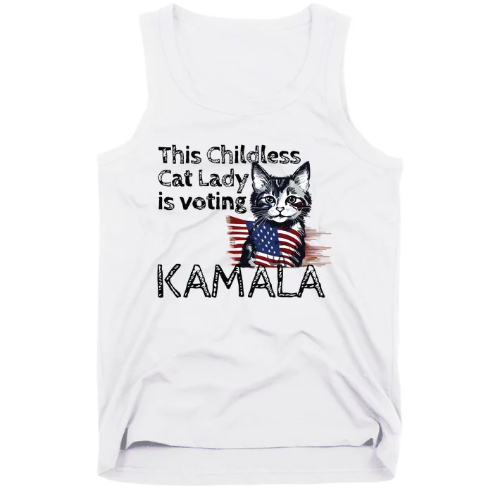 Kamala Harris This Crazy Cat Lady Is Voting Kamala Tank Top