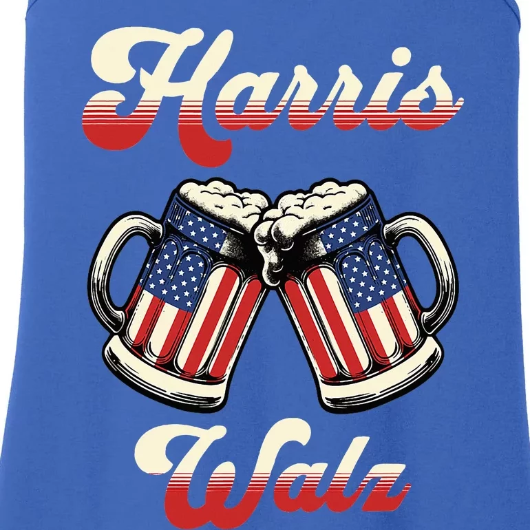 Kamala Harris Tim Walz Waltz Ladies Essential Tank