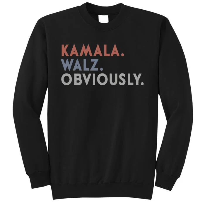 Kamala Harris Tim Walz Obviously Vote Harris Waltz 2024 Sweatshirt