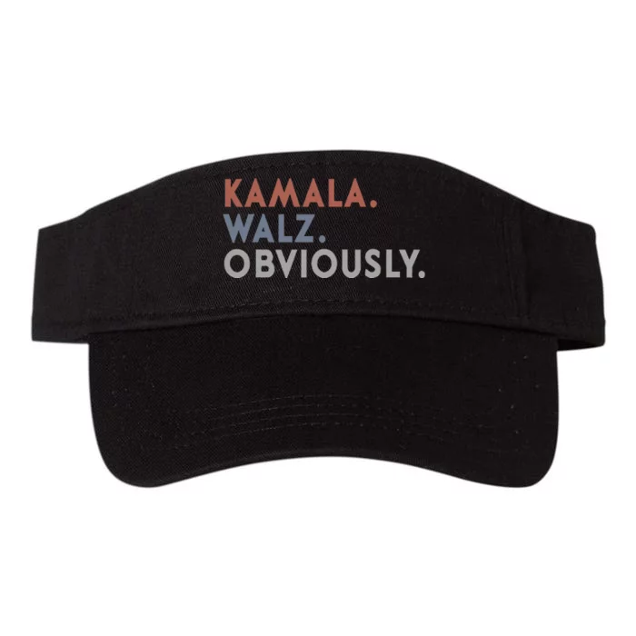 Kamala Harris Tim Walz Obviously Vote Harris Waltz 2024 Valucap Bio-Washed Visor