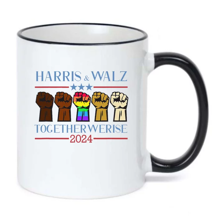 Kamala Harris Tim Walz 2024 Election Lgbt Harris Walz Waltz Gift Black Color Changing Mug