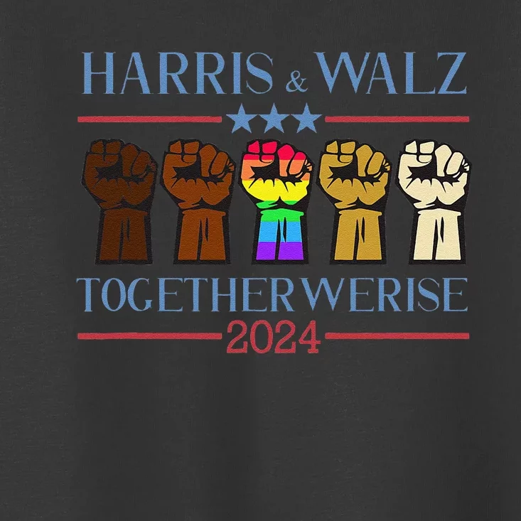 Kamala Harris Tim Walz 2024 Election Lgbt Harris Walz Waltz Gift Toddler T-Shirt