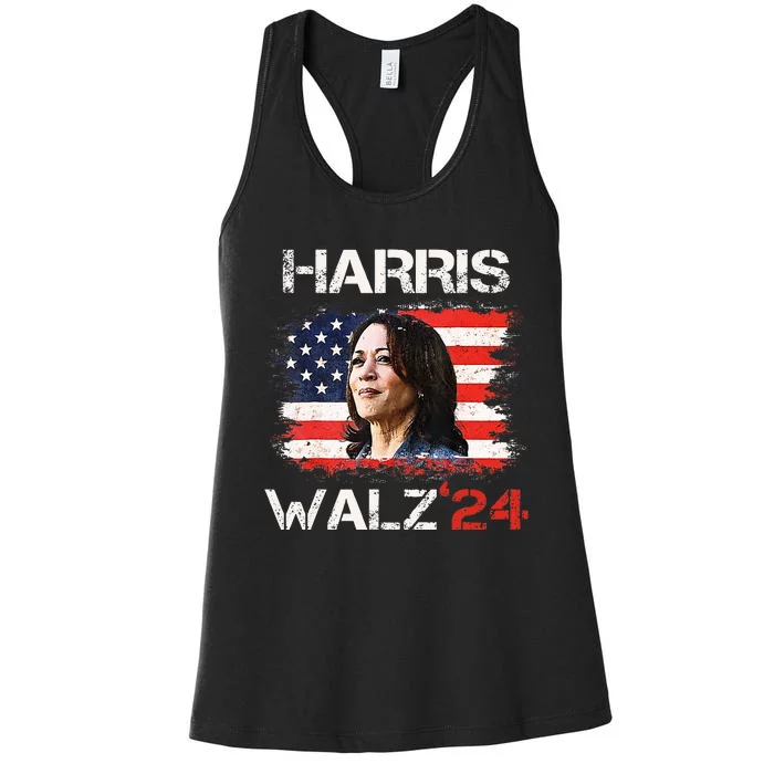 Kamala Harris Tim Walz Waltz Women's Racerback Tank