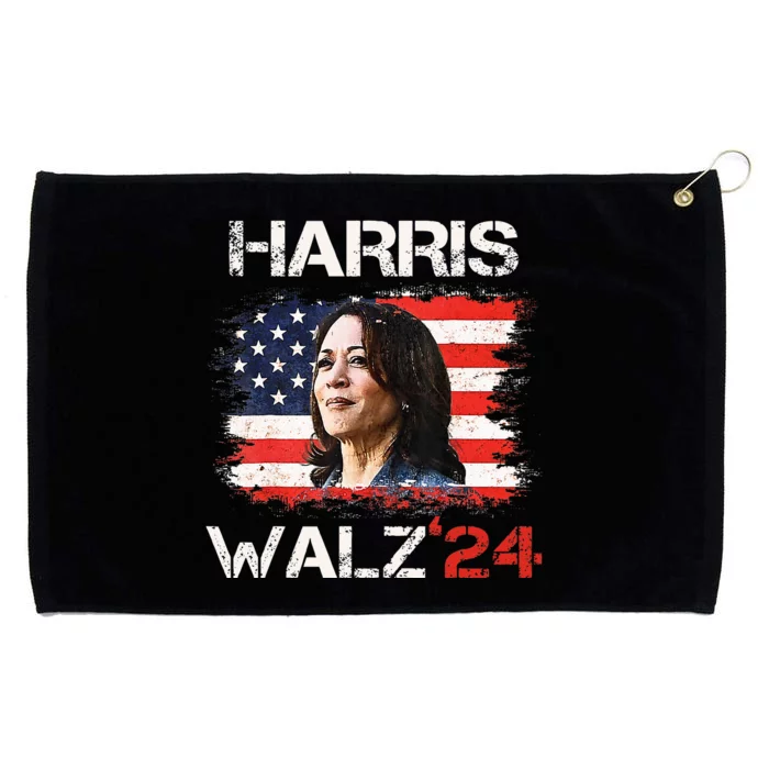 Kamala Harris Tim Walz Waltz Grommeted Golf Towel