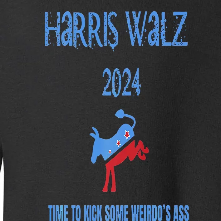 Kamala Harris Tim Walz Election 2024 Vance Is Weird Premium Toddler Sweatshirt