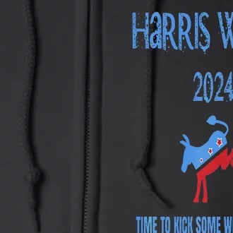 Kamala Harris Tim Walz Election 2024 Vance Is Weird Premium Full Zip Hoodie