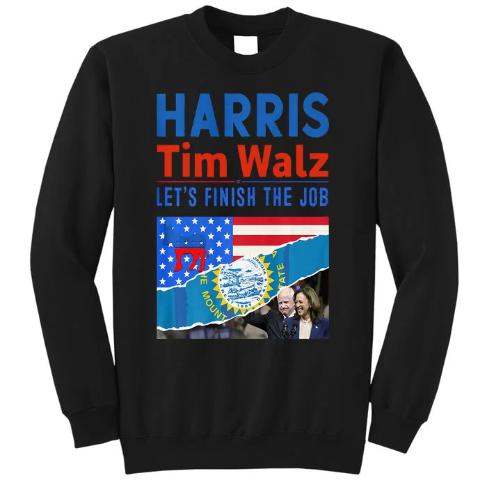 Kamala Harris Tim Walz 2024 Us States Flag South Dakota Premium Tall Sweatshirt