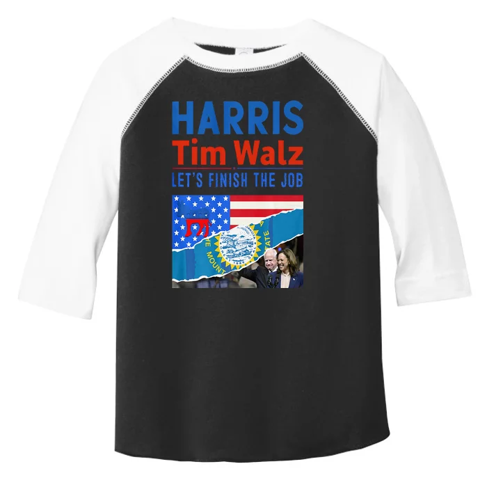 Kamala Harris Tim Walz 2024 Us States Flag South Dakota Premium Toddler Fine Jersey T-Shirt