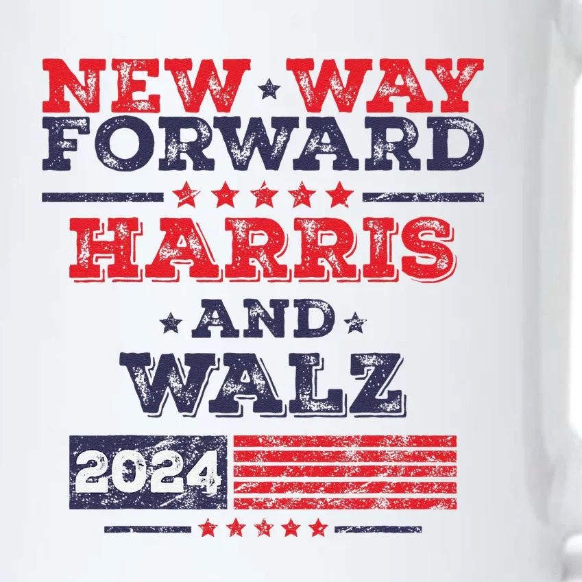 Kamala Harris Tim Walz 2024 New Way Forward Support Harris Black Color Changing Mug