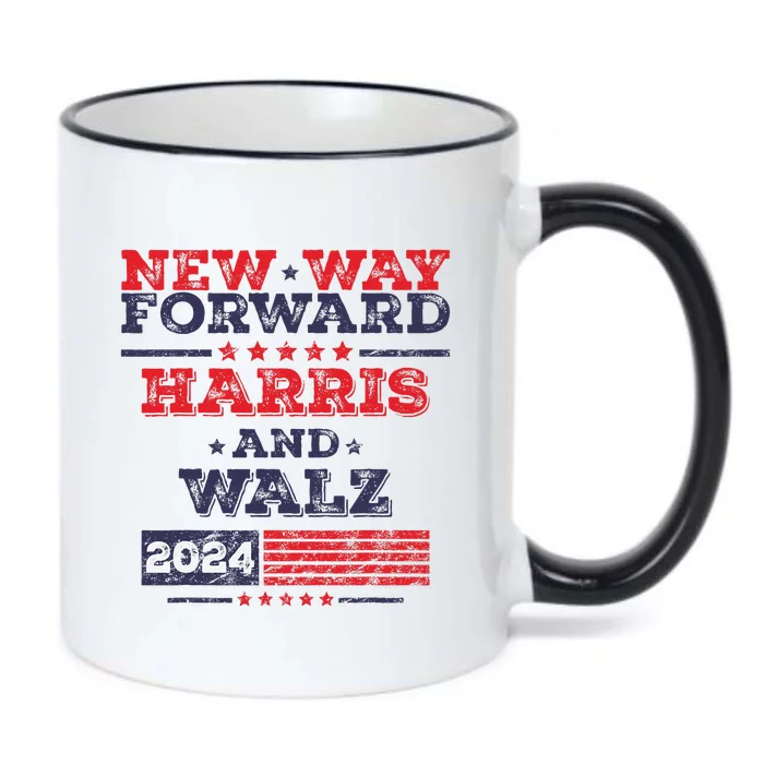 Kamala Harris Tim Walz 2024 New Way Forward Support Harris Black Color Changing Mug