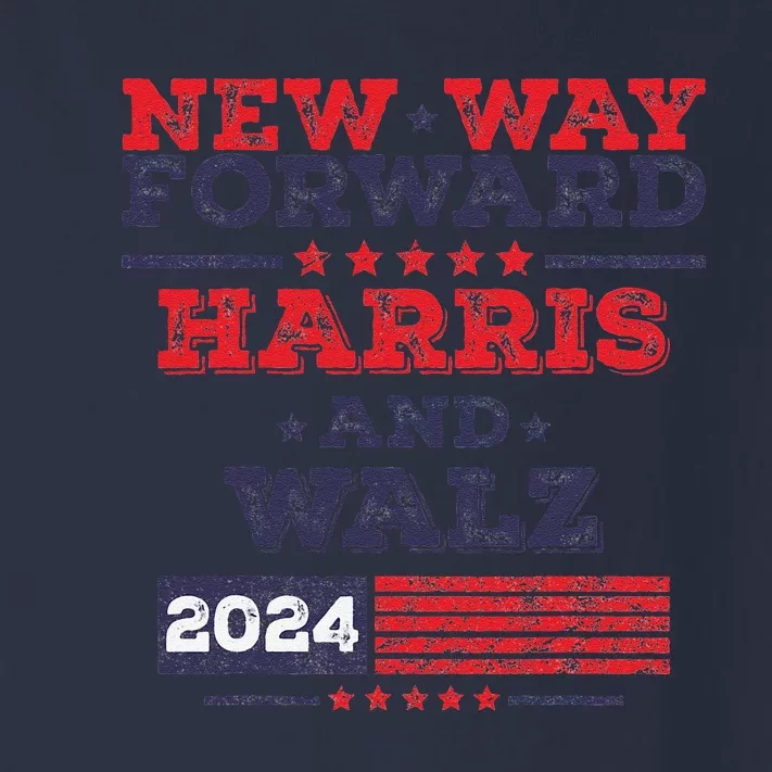 Kamala Harris Tim Walz 2024 New Way Forward Support Harris Toddler Long Sleeve Shirt