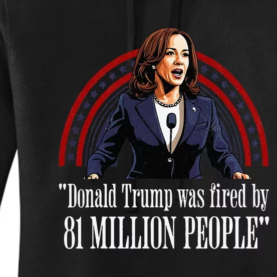 Kamala Harris Trump Debate 2024 Pro Harris 81 Million People Women's Pullover Hoodie