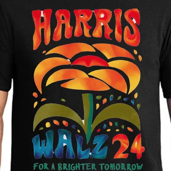 Kamala Harris Tim Walz 2024 Peace Lgbt Harris Walz Waltz Gift Pajama Set