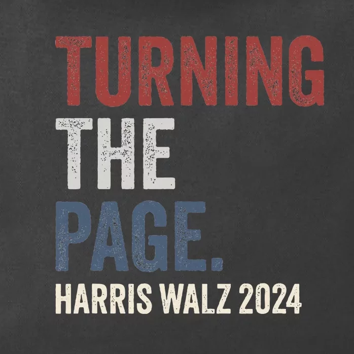 Kamala Harris Turning The Page Zip Tote Bag